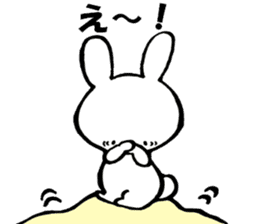 Unfortunate cat and alien rabbit sticker #7409502