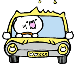 Unfortunate cat and alien rabbit sticker #7409505