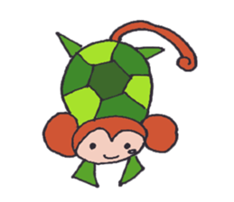 Sarugame-san for Housewife sticker #7409953