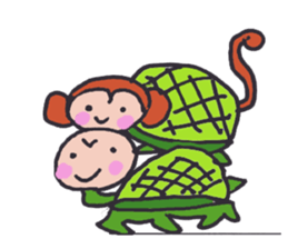 Sarugame-san for Housewife sticker #7409955