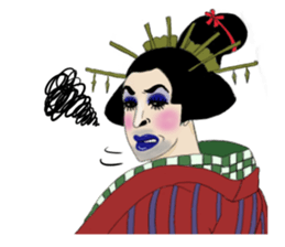 Japanese Oiran gay sticker sticker #7410078