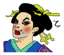 Japanese Oiran gay sticker sticker #7410080