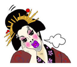 Japanese Oiran gay sticker sticker #7410081