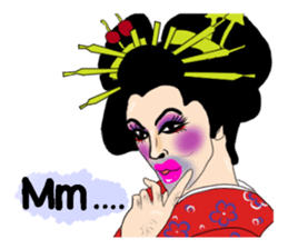 Japanese Oiran gay sticker sticker #7410085