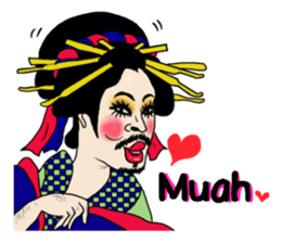 Japanese Oiran gay sticker sticker #7410087