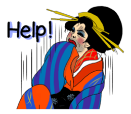 Japanese Oiran gay sticker sticker #7410096