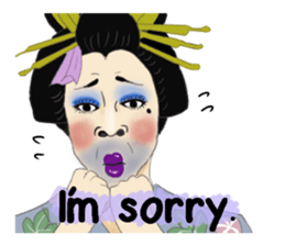 Japanese Oiran gay sticker sticker #7410101