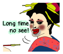 Japanese Oiran gay sticker sticker #7410102
