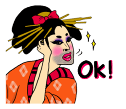 Japanese Oiran gay sticker sticker #7410106