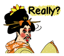 Japanese Oiran gay sticker sticker #7410108