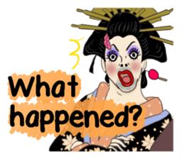 Japanese Oiran gay sticker sticker #7410114