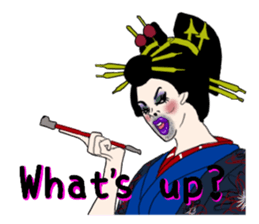 Japanese Oiran gay sticker sticker #7410115