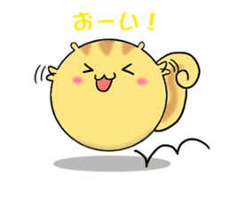 Round squirrel sticker #7410126