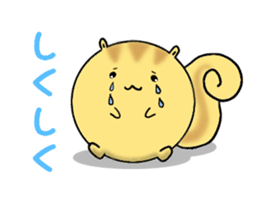 Round squirrel sticker #7410136