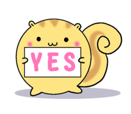 Round squirrel sticker #7410147