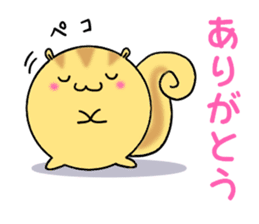 Round squirrel sticker #7410152