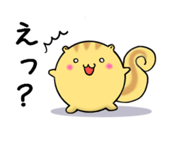 Round squirrel sticker #7410154