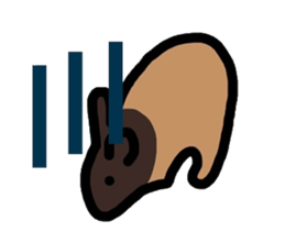 Easily drawn rabbit sticker #7410290