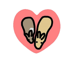 Easily drawn rabbit sticker #7410291