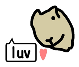 Easily drawn rabbit sticker #7410292