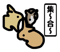 Easily drawn rabbit sticker #7410293
