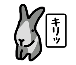 Easily drawn rabbit sticker #7410302