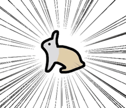 Easily drawn rabbit sticker #7410310