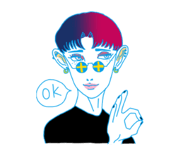 Dofens / Colorfull girls sticker #7412036