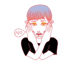 Dofens / Colorfull girls sticker #7412037