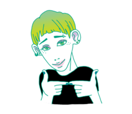 Dofens / Colorfull girls sticker #7412038