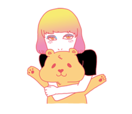 Dofens / Colorfull girls sticker #7412041