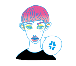 Dofens / Colorfull girls sticker #7412044