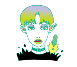 Dofens / Colorfull girls sticker #7412050