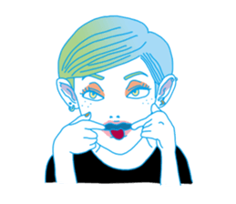 Dofens / Colorfull girls sticker #7412052