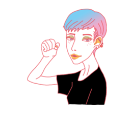 Dofens / Colorfull girls sticker #7412053