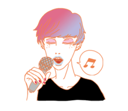 Dofens / Colorfull girls sticker #7412054