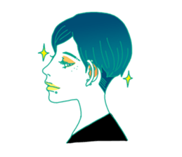 Dofens / Colorfull girls sticker #7412058