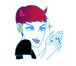 Dofens / Colorfull girls sticker #7412060