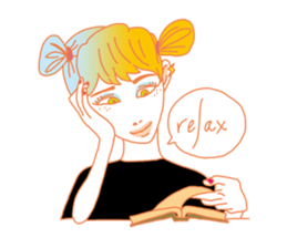 Dofens / Colorfull girls sticker #7412067