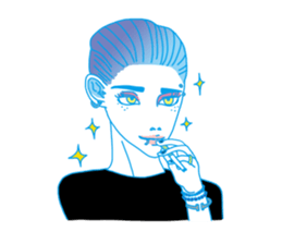 Dofens / Colorfull girls sticker #7412068