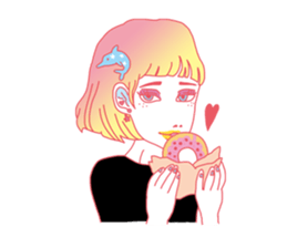 Dofens / Colorfull girls sticker #7412069