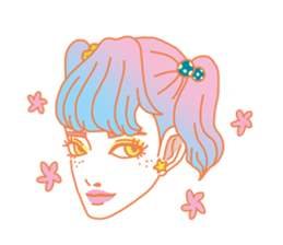 Dofens / Colorfull girls sticker #7412071