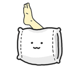 Underleg pillow & his bed friends sticker #7412356