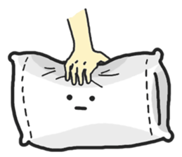 Underleg pillow & his bed friends sticker #7412357