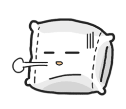 Underleg pillow & his bed friends sticker #7412360