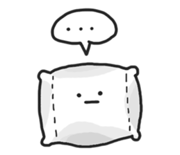 Underleg pillow & his bed friends sticker #7412362