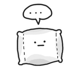 Underleg pillow & his bed friends sticker #7412362