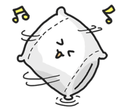 Underleg pillow & his bed friends sticker #7412365