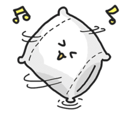 Underleg pillow & his bed friends sticker #7412365