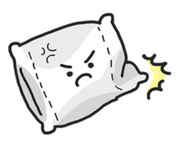 Underleg pillow & his bed friends sticker #7412367